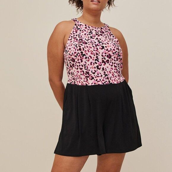 Torrid Studio Knit Goddess Neck Romper - Picture 3 of 3